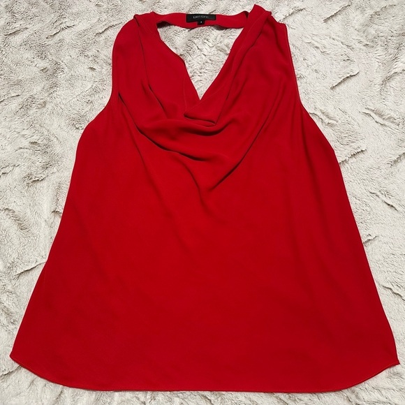 Karen Kane Tops - Karen Kane Vibrant Red Women's Draped Cowl Neck Top Blouse
